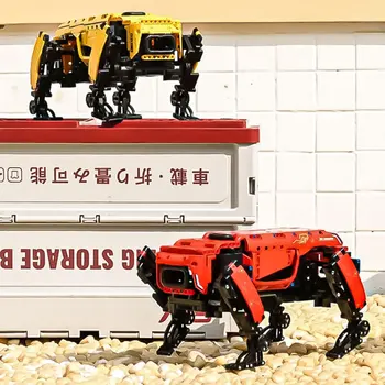Технический Робот Aoger Bricks Toy The APP и Радиоуправляемая Моторизованная Модель Boston Dynamics Big Dog 15066 AlphaDog Строительные Блоки Детская Игрушка в Подарок