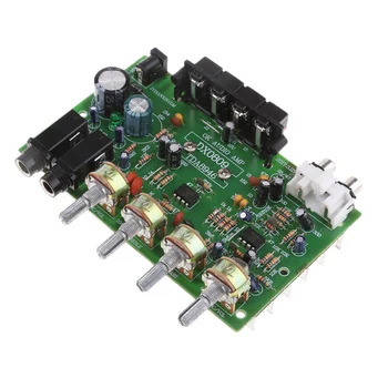DX0809 Двухканальная плата усилителя мощности 60 Вт Hi-Fi Стерео аудио Усилитель мощности Комплект платы регулировки громкости