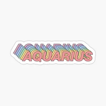 Aquarius 5 шт. Наклейки для бутылок с водой в стиле Аниме, Милый автомобиль, ноутбук, принт, мотоцикл, гостиная, Детское Забавное окно, Дом