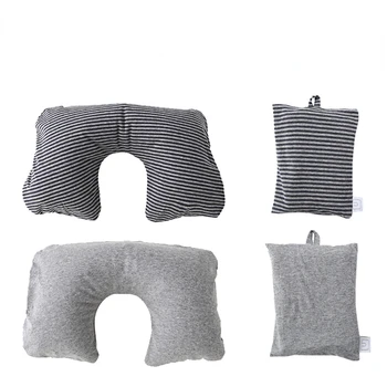 Надувная U-образная подушка для шеи Без печати и выдувания Подушки для шеи Хорошая Подушка для Путешествий U-образная Шейная подушка для шеи
