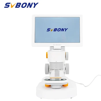 Микроскоп SVBONY SM101 с сенсорным экраном 9 дюймов IPS с функцией редактирования и измерения для домашнего обучения и наблюдения за студентами STEM