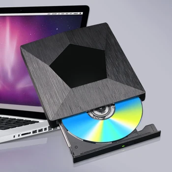 Внешний DVD-привод Бесплатный Привод Ultra Slim Portable DVD Burner DVD Writer Super Drive Writer Проигрыватель компакт-дисков для Windows XP/7/8/10
