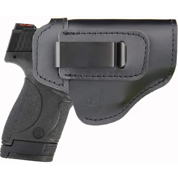 Кожаная кобура IWB для скрытого ношения на внутреннем поясе Подходит для: S & W M & P Shield-Glock19 26 29 30 32 43- Пистолеты Beretta Px4-RUGER