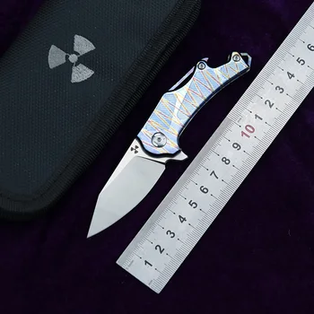 NKAIED JR9315 Флиппер складной нож M390 лезвие титановая ручка кемпинг охота выживание карманные фруктовые кухонные ножи EDC инструмент