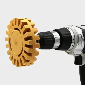 1 * 4-Дюймовое Универсальное резиновое колесо-ластик для удаления автомобильного клея, Клейкой наклейки, инструмента для покраски Авто, Резинового колеса-ластика