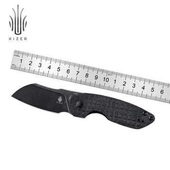 Складной Нож Kizer OCTOBER Mini V2569C2 2022 Новый Карманный Нож с Шарикоподшипником и Черной Ручкой из Микарты, Высококачественный Инструмент Для Выживания
