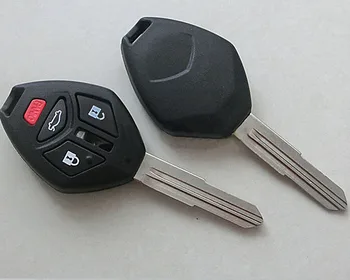 3 + 1 Кнопки Сменный чехол для дистанционного ключа Mitsubishi Eclipse (с резиновой кнопкой), брелок для ключей, 5 шт./лот