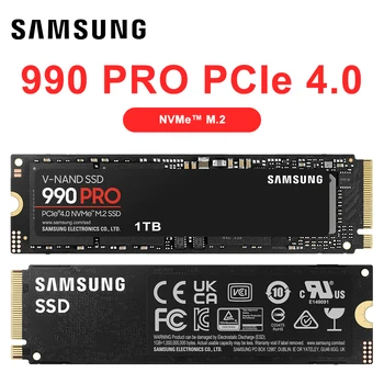 Samsung 990 PRO PCIe 4.0 NVMe 4.0 M.2 2280 1 ТБ 2 ТБ SSD Внутренний Твердотельный жесткий диск Для Ноутбука Настольный Компьютер MLC PC