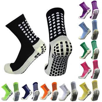Новые противоскользящие футбольные носки Для мужчин И женщин, Спортивные носки для футбола на открытом воздухе, антидеслизанты для футбола