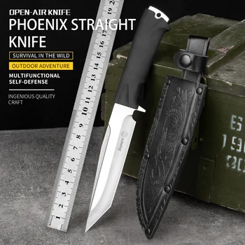 Нож для выживания в походе Wild husband 65X13 из специальной стали, охотничий боевой нож, вспомогательный многофункциональный нож с фиксированным лезвием
