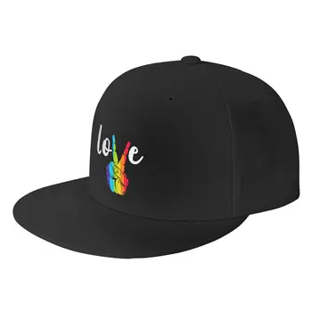 ЛГБТ-Бейсболка Pride Rainbow Хип-Хоп Плоские Шляпы Love Is Love Винтажная Бейсболка Регулируемая ЛГБТ-Шляпа для Мужчин И Женщин, Шапки
