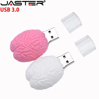 JASTER USB 3,0 мультяшный флеш-накопитель brain type usb 4 ГБ 8 ГБ 16 ГБ 32 ГБ 64 ГБ 128 ГБ флэш-памяти подарок на день рождения