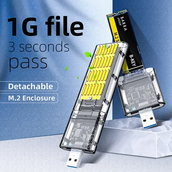 M2 SSD ЧЕХОЛ SATA Шасси M.2 К USB 3,0 SSD Адаптер для PCIE NGFF SATA M/B Ключ SSD Диск Коробка Для адаптера 2230/2242/2260/2280 мм