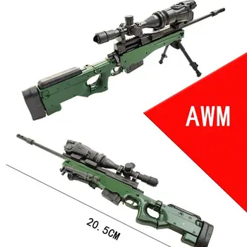 Масштаб 1:6 AWM 1/6 AWM Снайперская винтовка, Пластиковая сборка, 4D модель пистолета, военные аксессуары для 12 