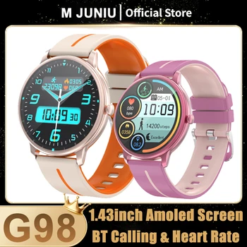 G98 Смарт-Часы 1,43 дюймов AMOLED Экран Bluetooth Вызов IP67 Водонепроницаемый Мониторинг сердечного Ритма Управление Музыкой Спортивные Умные Часы Женские