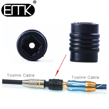 Удлинитель EMK Toslink Гнездо Адаптера Цифровой Оптический аудио Разъем для подключения кабеля