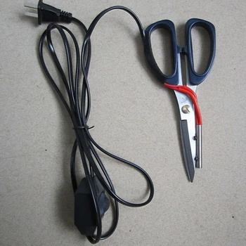 1 шт. электрические нагревательные портновские ножницы, электрические горячие ножницы, нож, ручка с подогревом, индикатор работы для резки ткани