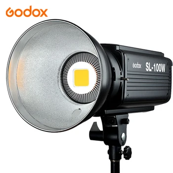 Godox SL-100W 100WS Студийная Лампа Непрерывного Видеосъемки Bowens Mount с Дистанционным Управлением Для Камеры DV Camcorder 5600K Белый