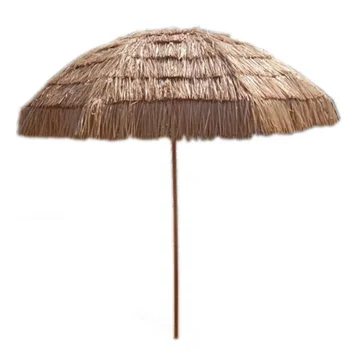 8-футовый Гавайский зонт Тики с соломенной крышей, Пляжный зонт у бассейна