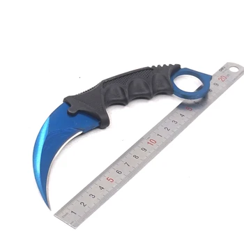 Ножи с Фиксированным Лезвием Counter-Strike Claw Karambit Knife Карманный Нож Для Выживания Из Нержавеющей Стали Cs Go Camping Outdoor EDC Tools