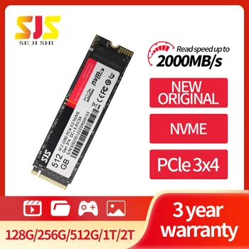 SJS SSD M2 512GB NVME SSD 128 ГБ 256 ГБ 512 ГБ 1 ТБ 2 ТБ M.2 2280 PCIe Жесткий диск Внутренний Твердотельный накопитель для Портативных ПК