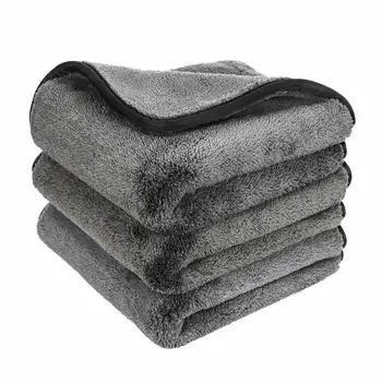 Толстое полотенце из микрофибры для мытья автомобиля, Автоочистка, Сушильные полотенца, Тряпки для полировки деталей для дома и автомобиля