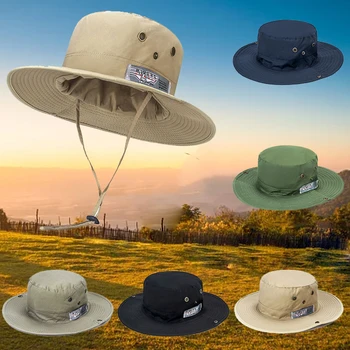 Солнцезащитная шляпа для женщин и мужчин, летняя шляпа Рыбака, Летняя шляпа с козырьком, походные шляпы с широкими полями, защита от ультрафиолета, пляжные кепки