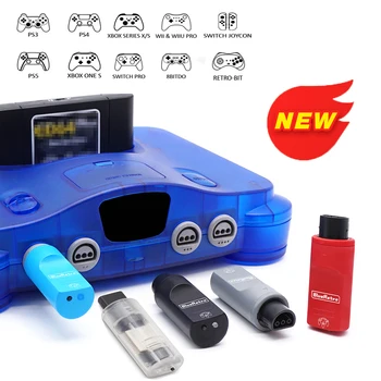 BlueRetro Для консоли Nintendo 64 N64 Беспроводные Игровые Контроллеры Адаптер К контроллерам PS3 PS4 PS5 8 bitdo Switch Pro Wii