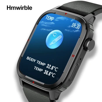Новые Смарт-часы 2022 Мужские 1,7-Дюймовые Водонепроницаемые Женские Смарт-часы Для измерения температуры, Датчик кислорода, Bluetooth-вызов, Часы Android