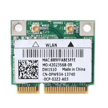 BCM94322HM8L DW1510 Половина мини PCIe PCI-express Беспроводная WIFI WLAN карта для Dell D5QC