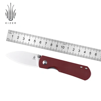 Складной Нож Kizer Yorkie Ki3525S1 EDC 2022 Новый Красный Микарта Ручка M390 Стальной Карманный Складной Нож Инструменты Для Кемпинга